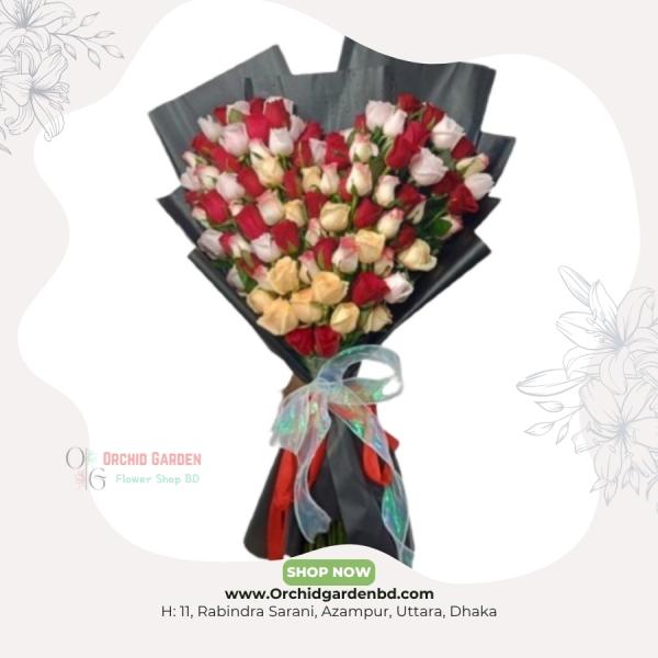 100 Rose Grand Premium Mixed Bouquet