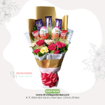 Luxury Chocolate & Rose Bouquet – Gold Edition