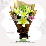 Golden Pearl Lily Bouquet