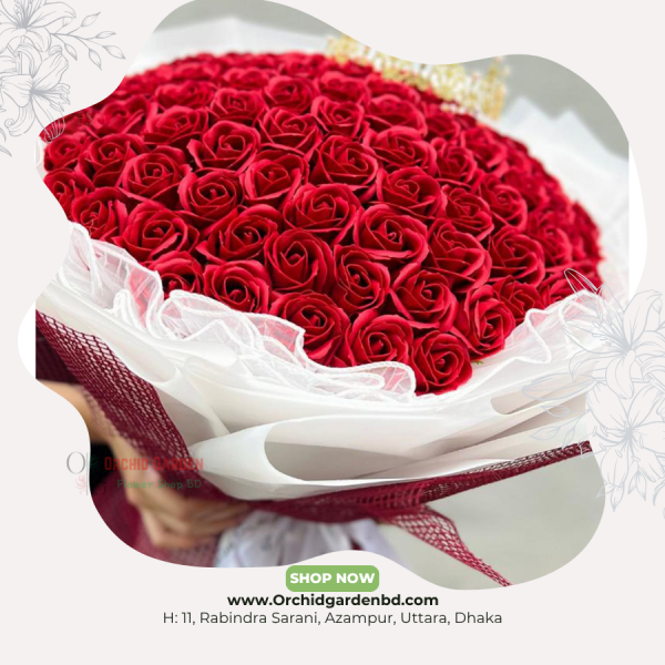 Supreme Red Elegance Mega Rose Bouquet