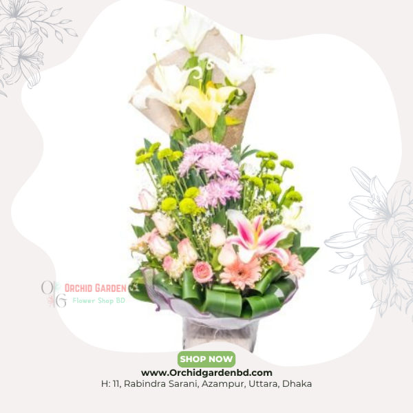 Elegant Soft Bloom Mixed Arrangement