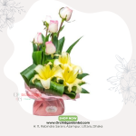 Rose and Lily Classic Basket