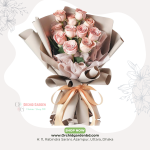 Peach Pink Rose Bouquet – Premium Soft Edition