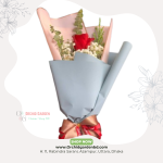 Single Red Rose Bouquet – Minimal Soft Wrap Edition