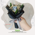 Single Blue Rose Mini Bouquet – Elegant Gift Edition
