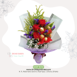 Premium Red Rose & Chocolate Mix Bouquet