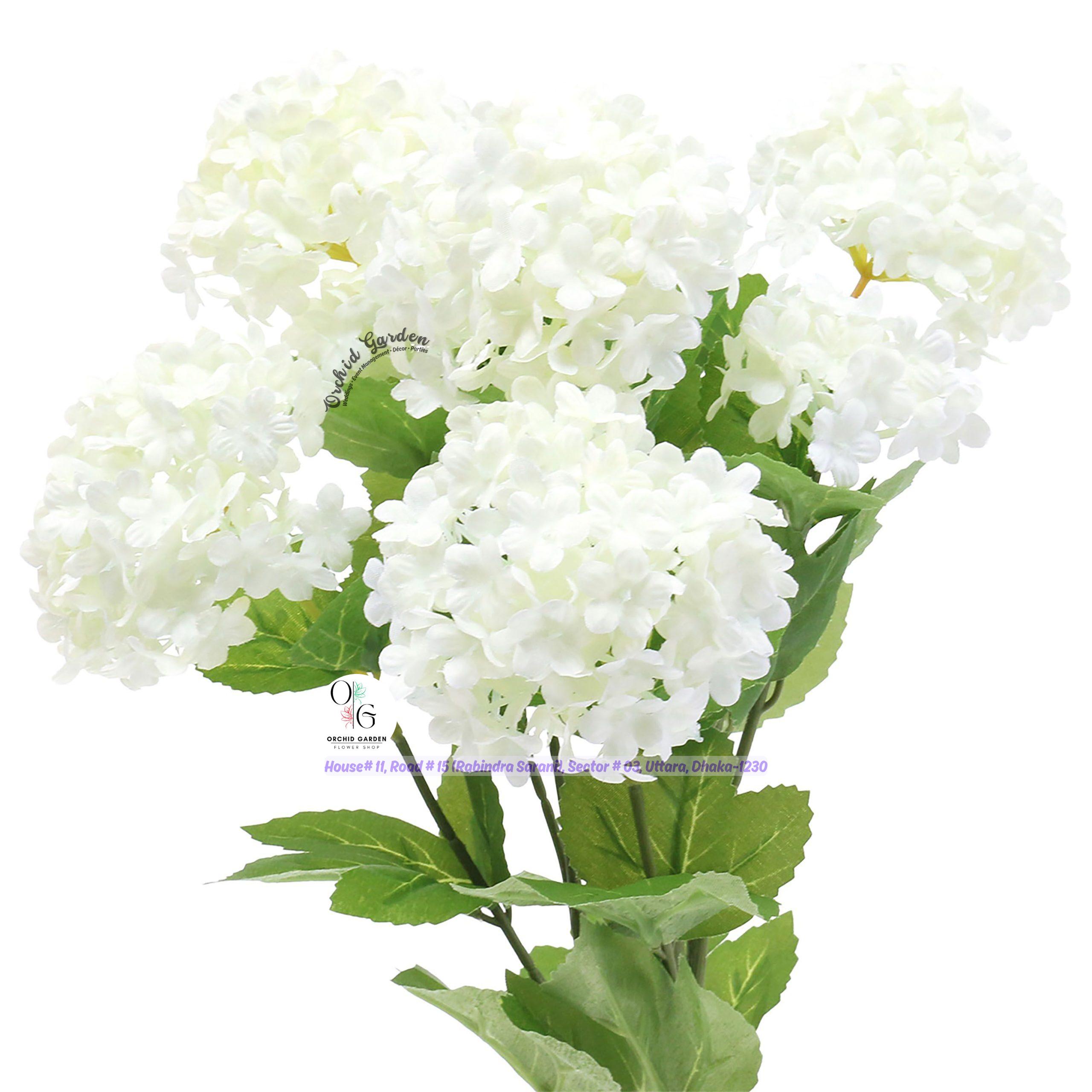 53687c4fb89f1be610bbc44c1adc3f0d80f1b1e7.jpg Snowball Flower Stick 1 Piece - Image 1
