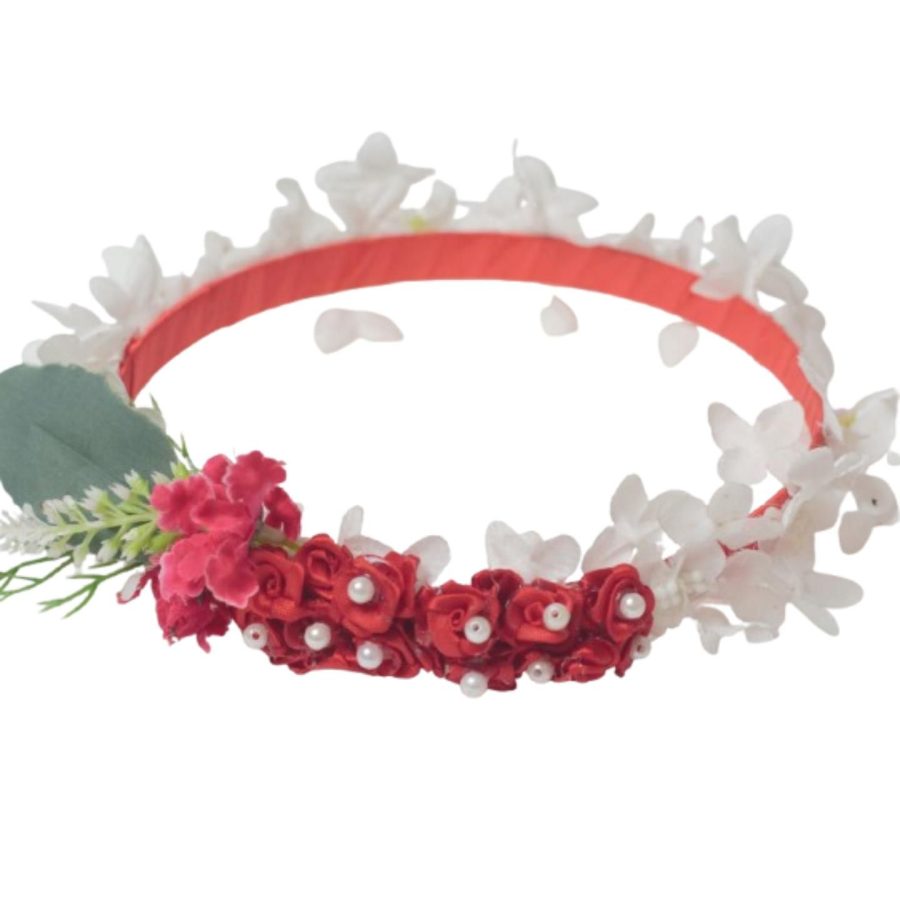 Red Flower Crown 1 Piece