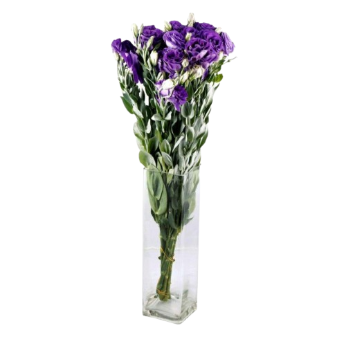 67a9f7ed42b9d64e5e7d94e5.png Purple Eustoma Flower Stick 1 Piece - Image 1
