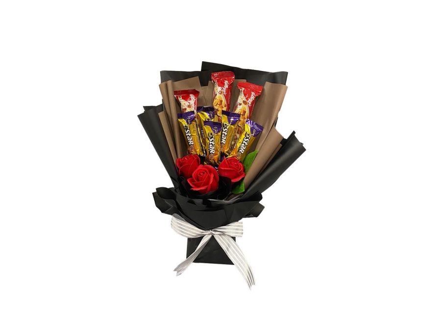 Nice Day K402 Chocolate Flower Bouquet - Kellogg's Nutty Chocolate - Image 1