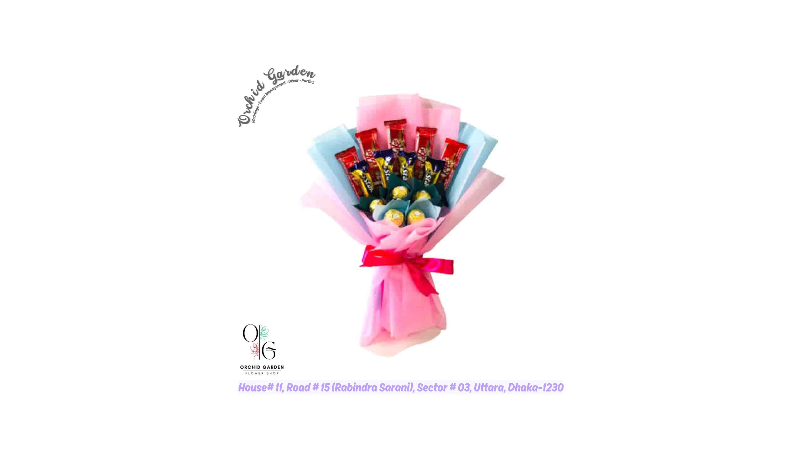A013.jpg Sweety Ferrero Mix Chocolate 1 Bouquet - Image 1