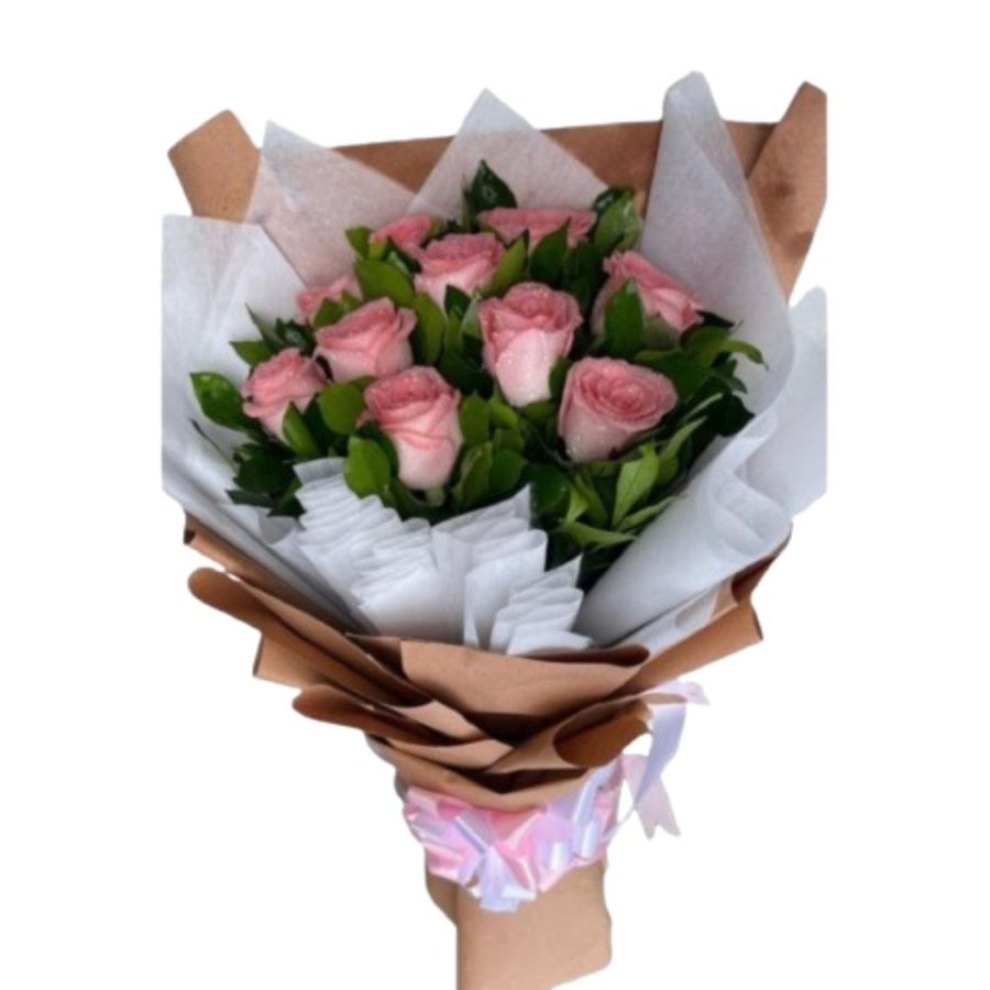 Pink Rose Wedding 1 Bouquet - Image 1