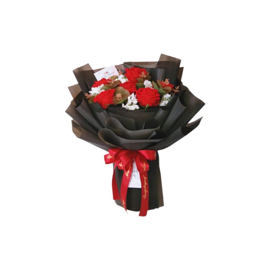 Bunga Sayang & Gift - Artificial Flower Bouquet - Hot Romance | 1 Unit