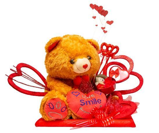 ValentineSpecialLoveboxGifthamper4000.jpg Love Box Gift Hamper With Flower 1 Piece - Image 1