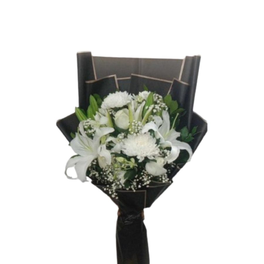 White Color Wedding 1 Bouquet